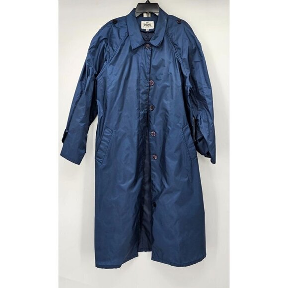 Navy Blue Vintage Totes Windbreaker Coat - Classic Outerwear Choice. - Picture 1 of 12